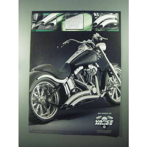 2004 Vance Hines Big Radius Exhaust Pipes Ad