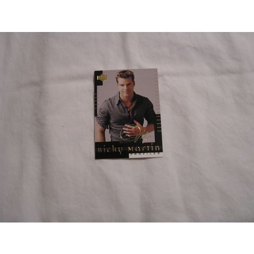 1999 Upper Deck Ricky Martin NUMBERED GOLD SCRIPT NO. 82 097/500