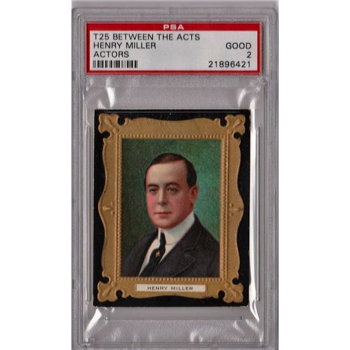 1911 T25 Between The Acts Henry Miller PSA 2 P1245 Looks Much Better!