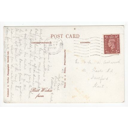 Chalet Lines Butlin's Luxury Holiday Camp Pwllheli Postcard 1951 RP