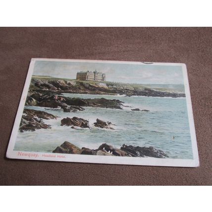 1906 fr Peacock Postcard - Headland Hotel, Newquay - Cornwall
