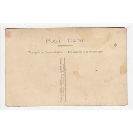 Man Lady & Child Studio Postcard Publisher Wm Williamson Longton