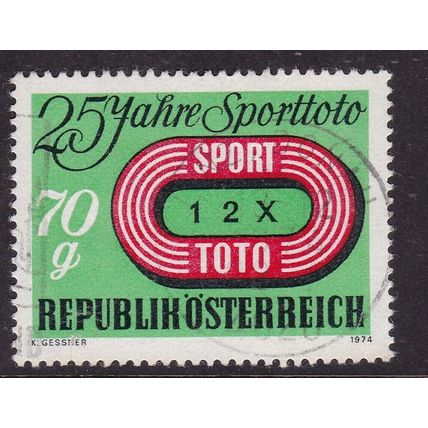 Austria 1974 Anniversary Football Pools in Austria Fine Used SG 1721 VGC