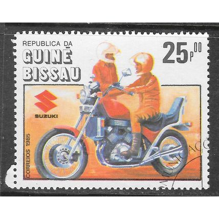 GUINEA BISSAU 1985 MOTORCYCLE SUZUKI CANCELLED