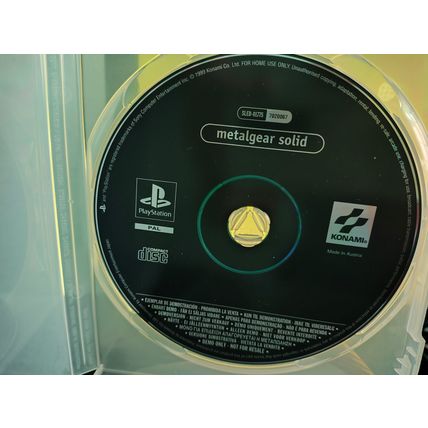 Metal Gear Solid Demo Disc with error Sony PlayStation PS1 PAL SLED-01775