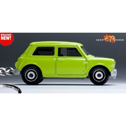 RARE KEYCHAIN GREEN BLACK AUSTIN MORRIS 1275 MINI COOPER CUSTOM GREAT GIFT