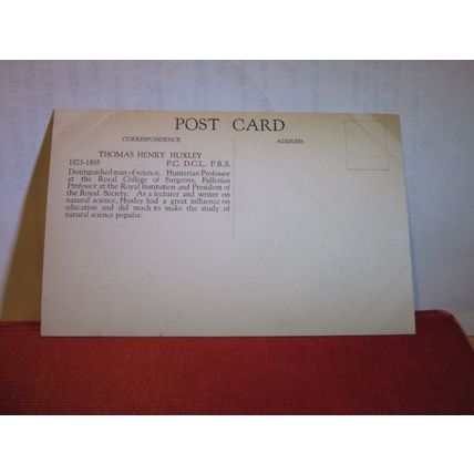 T. H. HUXLEY painted by Hon. John Collier unused vintage postcard art =