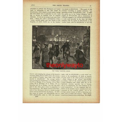 Angel Islington, London, Victorian Drinking, Book Illustration (Print), c1895