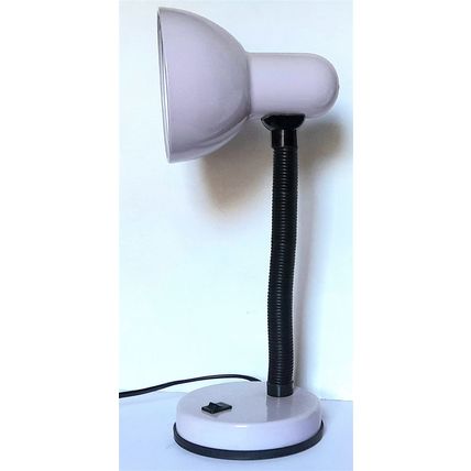 DESK OR BEDROOM LAMP - LILAC - 35 cm tall - 60 WATT - 230 volt AC - WORKING WELL