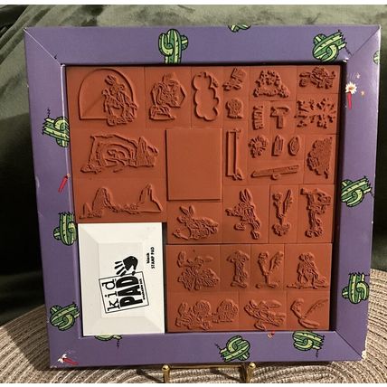 Rare New Vintage 1994 Rubber Stampede ACME Roadrunner WB Story Book Stamp Set