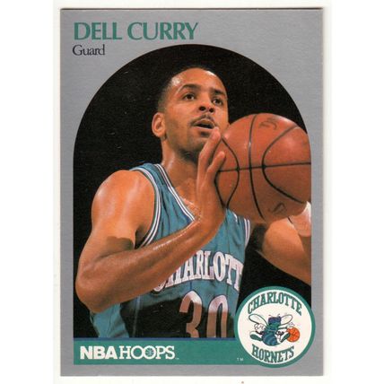 1990-91 Hoops Dell Curry basketball card #52 - Hornets