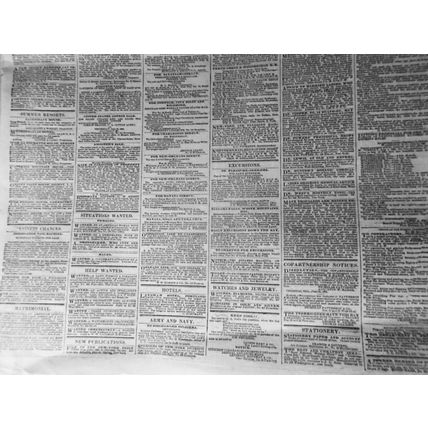 The New York Times, Sunday July 16, 1865. Civil War; Miss Harris Insanity Trial