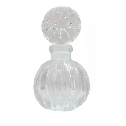 Glass Perfume Bottle with Round Stopper 11 CM Ladies Gift Collectable Scent