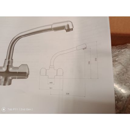 FRANKE DANUBE KITCHEN MIXER TAP NEW (FREE POSTAGE)