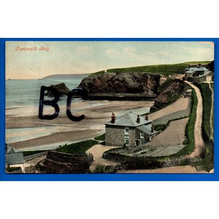 Postcard Portreath Bay Cornwall Nr Camborne Redruth Porthtowan Illogan