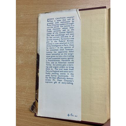 1947 PETER CHEYNEY "I'LL SAY SHE DOES!" FICTION HARDBACK BOOK (P3)