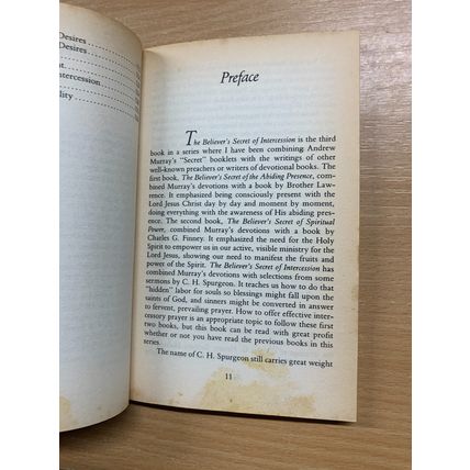 1989 "THE BELIEVER'S SECRET OF INTERCESSION" VINTAGE PAPERBACK BOOK (P2)