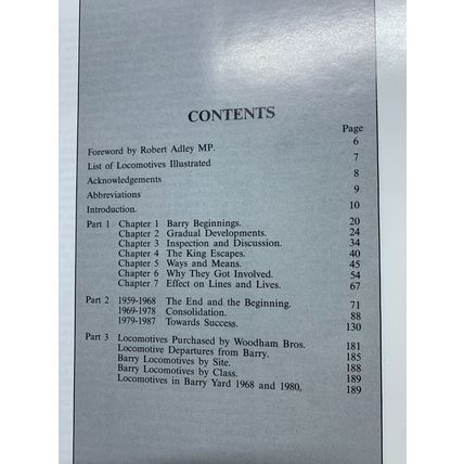 1987 1ST ED "THE BARRY LOCOMOTIVE PHENOMENON" TRAINS LARGE HARDBACK BOOK (P6)