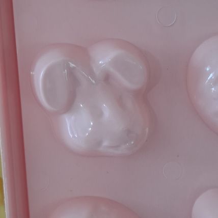 Lot 4 EASTER ICE CUBE TRAYS 12" Plastic Molds Bunny Egg Bunnies Freezer