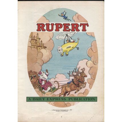 Rupert the Bear Daily Express 1974 Annual Hardback