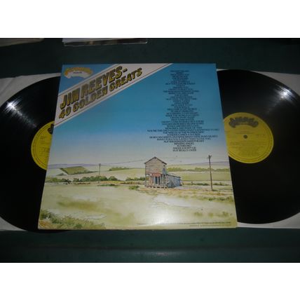 JIM REEVES COMPILATION DOUBLE LP - 40 GOLDEN GREATS