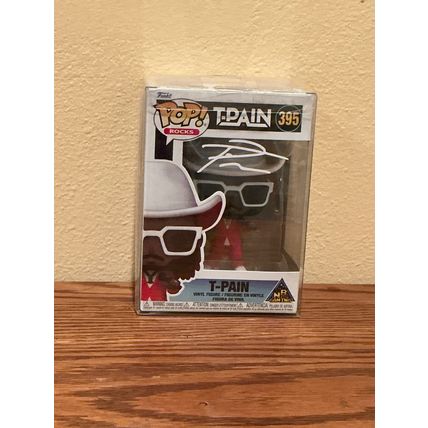 Funko Pop! Rocks - T-Pain #395 Facsimile Laser Autographed (Box & Protector)