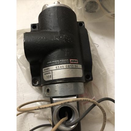 NEW ARO 5346-0833-04, 108 VALVE 115V ARO FLUID POWER 150PSI,CS