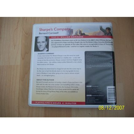 SHARPE"S COMPANY Bernard Cornwell 8 CD Complete & Unabridged Chivers Audiobooks
