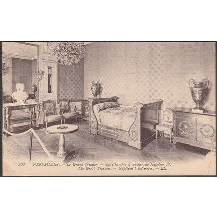 Chambre à Coucher de Napoléon, Le Grand Trianon, Versailles, c.1920s - Lévy CPA