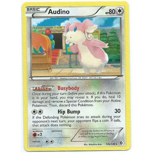 Pokemon Black & White Boundaries Crossed - #126/149 - Audino