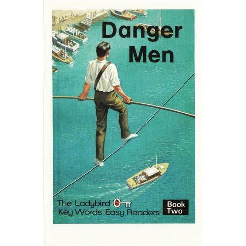 Postcard Danger Men Ladybird Book Cover 1970 Tightrope Walk Key Words