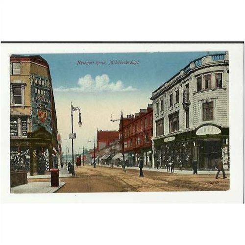 Yorkshire MIDDLEBROUGH Newport Road Postcard by Valentine (77349)