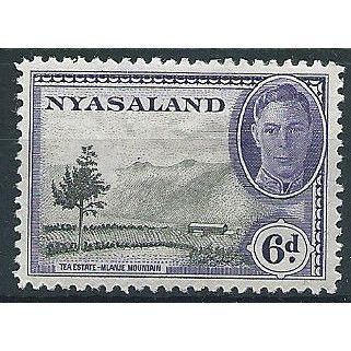 Nyasaland 1945 SG150 6d Black & Violet Mounted Mint ... .