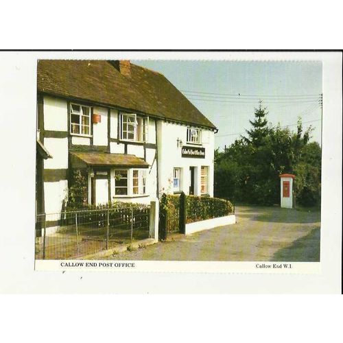 Worcestershire CALLOW END Post Office Postcard by Women's Institute