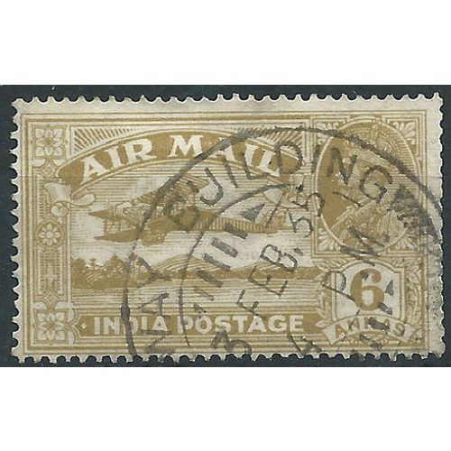 India 1929 SG223 6a Bistre Fine Used....