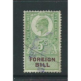 edward foreign bill 5/- used