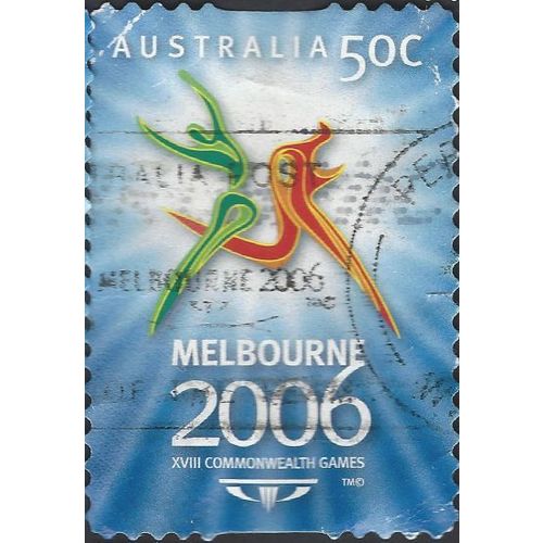 AUSTRALIA, SPORT, Melbourne Commonwealth Games, blue 2006, 50c, #11