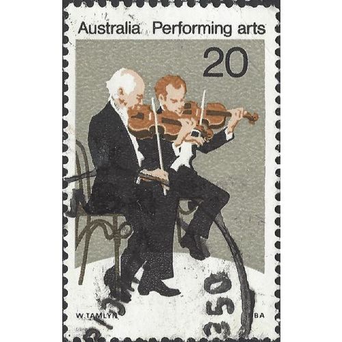 AUSTRALIA, MUSIC, Violinists, grey 1977, 20c, #7