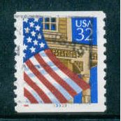 Used 2913 32c U.S. Flag Over Porch Fine CNS 33333 W0844