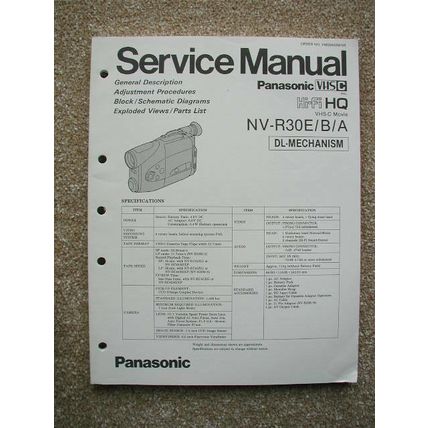 Panasonic NV-R30E / B / A Original service manual