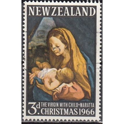 New Zealand 1966 Michel 453 O Cote (2005) 0.20 Euro Noël vièrge avec enfant
