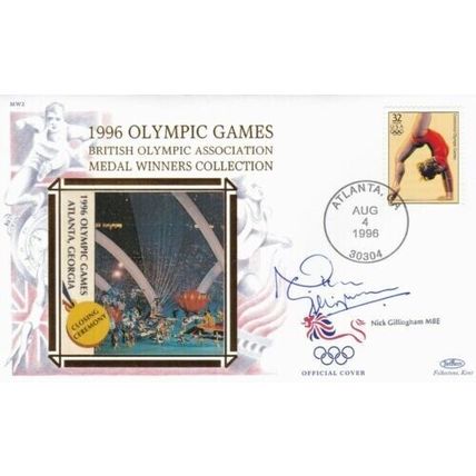 1996 Olympic Games Medal Winners Collection Nick Gillingham Signed Cover VGC