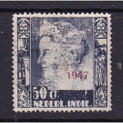 NETHERLANDS INDIES 1947 OVERPRINT ON 50c USED SG507