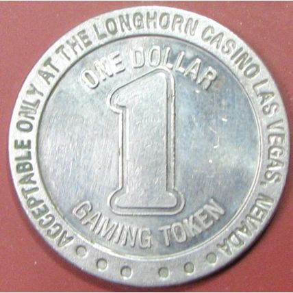 Longhorn. $1 Casino Token. Las Vegas, NV. T33.