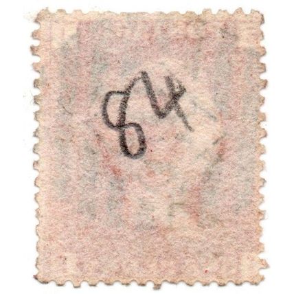 QUEEN VICTORIA FINE USED 1d. RED STAMP PLATE 84 NEVER HINGED