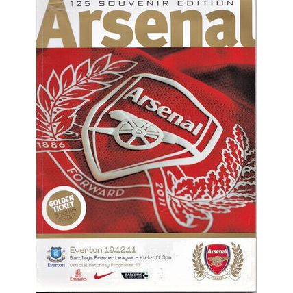 ARSENAL v EVERTON 125 YEAR SOUVENIR EDITION