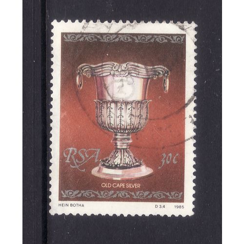 SOUTH AFRICA 1985 CAPE SILVER WARE 30c LOVING CUP SG592 FINE USED