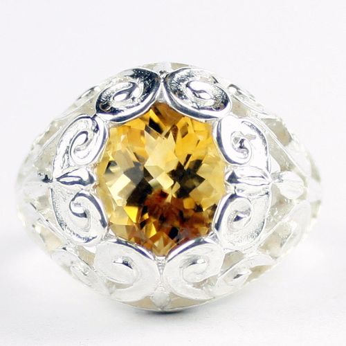 Citrine, 925 Sterling Silver Ring, SR313