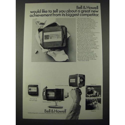 1965 Bell & Howell Super 8 Movie Camera Ad - Biggest Competitor