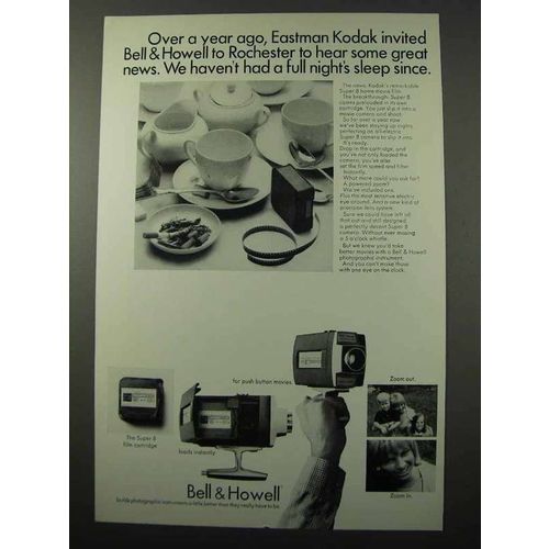 1965 Bell & Howell Super 8 Movie Camera Ad - Year Ago